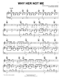 page one of Why Her Not Me (Piano, Vocal & Guitar Chords (Right-Hand Melody))