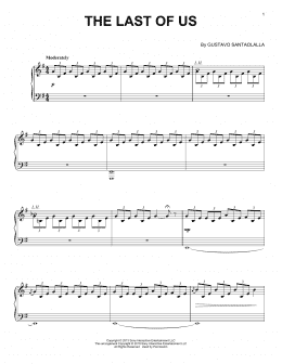page one of The Last Of Us (Piano Solo)