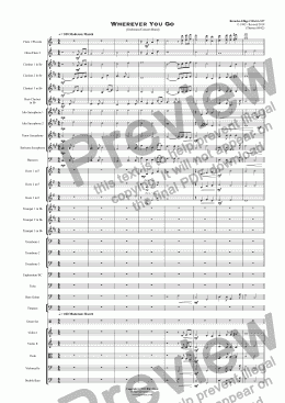 page one of Wherever You Go  (Orchestra/Concert Band)