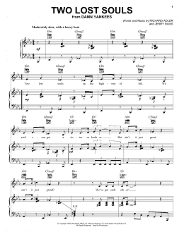 page one of Two Lost Souls (Piano, Vocal & Guitar Chords (Right-Hand Melody))