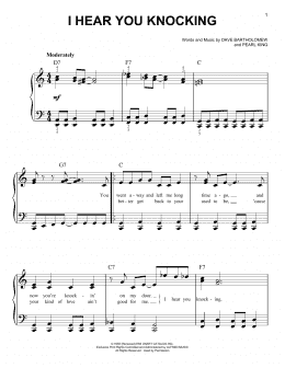 page one of I Hear You Knocking (Easy Piano)