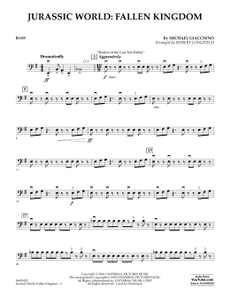 page one of Jurassic World: Fallen Kingdom (arr. Robert Longfield) - Bass (Orchestra)