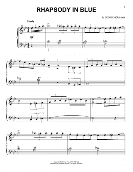 page one of Rhapsody In Blue (Easy Piano)