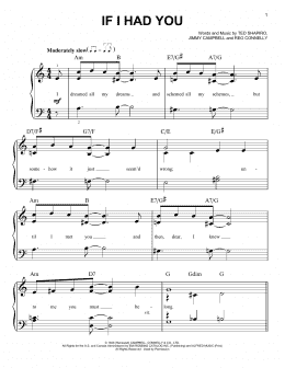 page one of If I Had You (Easy Piano)