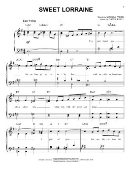 page one of Sweet Lorraine (Easy Piano)