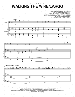 page one of Walking The Wire / Largo (Cello and Piano)
