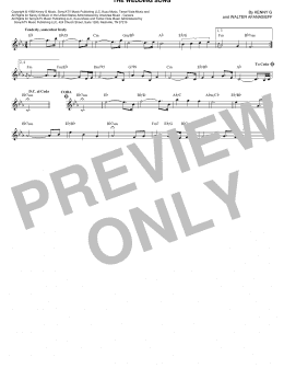 page one of The Wedding Song (Lead Sheet / Fake Book)