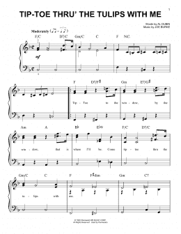 page one of Tip-Toe Thru' The Tulips With Me (Easy Piano)