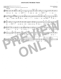 page one of (You've Got) The Magic Touch (Lead Sheet / Fake Book)