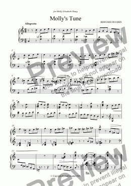 page one of Molly's Tune