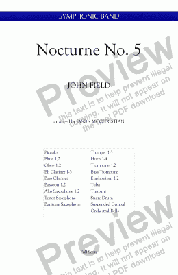 page one of Nocturne No. 5 - John Field