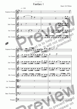 page one of Fanfare 1
