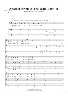 Another Brick In The Wall Sheet music for Piano (Solo) Easy