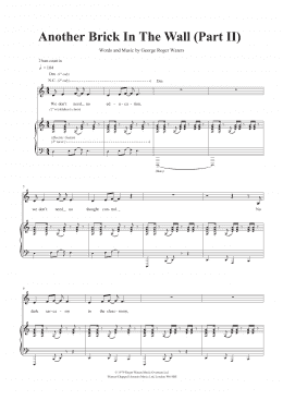 page one of Another Brick In The Wall (Part II) (Piano & Vocal)