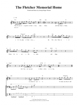 page one of The Fletcher Memorial Home (Bass Guitar Tab)