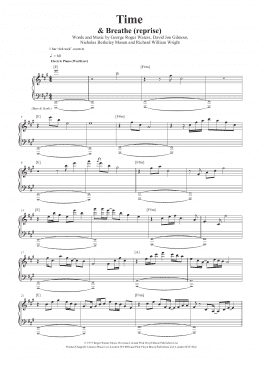 page one of Time (Piano & Vocal)