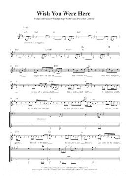 page one of Wish You Were Here (Bass Guitar Tab)