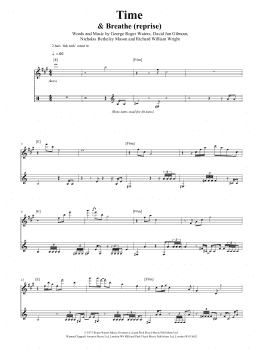 page one of Time (Drums)