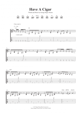 page one of Have A Cigar (Guitar Tab)