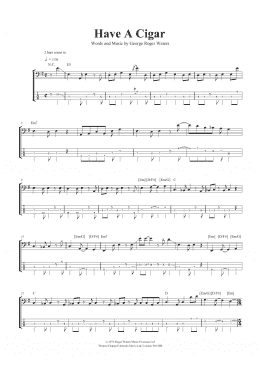 page one of Have A Cigar (Bass Guitar Tab)