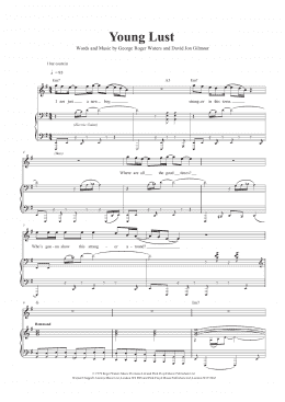 page one of Young Lust (Piano & Vocal)
