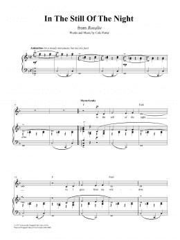 page one of In The Still Of The Night (Piano, Vocal & Guitar Chords (Right-Hand Melody))
