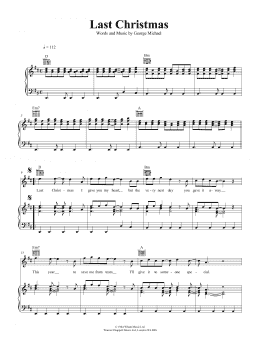 page one of Last Christmas (Piano, Vocal & Guitar Chords (Right-Hand Melody))
