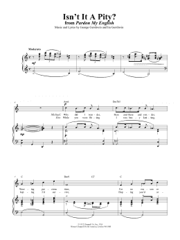 page one of Isn't It A Pity (Piano, Vocal & Guitar Chords (Right-Hand Melody))
