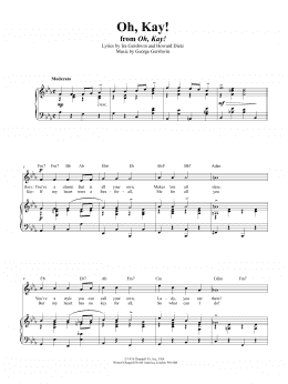 page one of Oh, Kay (Piano, Vocal & Guitar Chords (Right-Hand Melody))