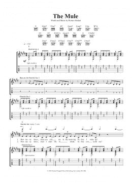 page one of The Mule (Guitar Tab)