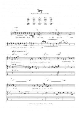 page one of Try (Guitar Tab)