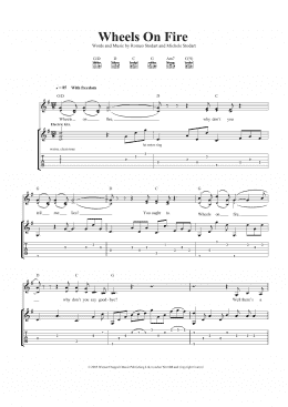 page one of Wheels On Fire (Guitar Tab)