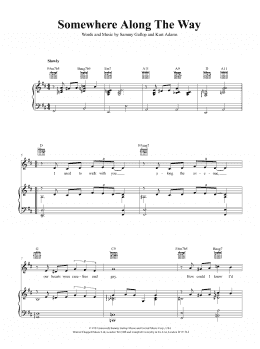 page one of Somewhere Along The Way (Piano, Vocal & Guitar Chords (Right-Hand Melody))