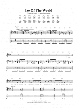 page one of Ize Of The World (Guitar Tab)