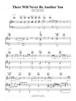 page one of There Will Never Be Another You (Piano, Vocal & Guitar Chords (Right-Hand Melody))