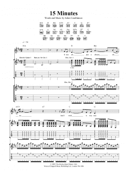 page one of 15 Minutes (Guitar Tab)