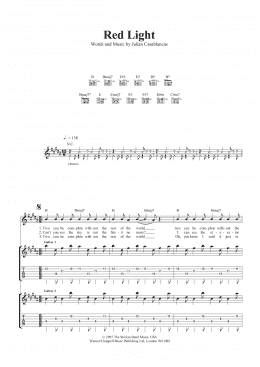 page one of Red Light (Guitar Tab)