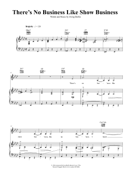 page one of There's No Business Like Show Business (Piano, Vocal & Guitar Chords (Right-Hand Melody))