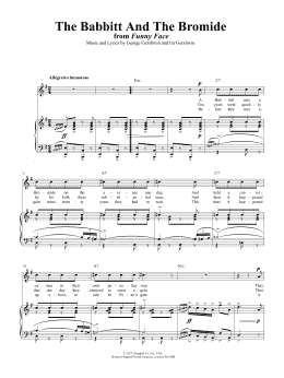 page one of The Babbitt And The Bromide (Piano, Vocal & Guitar Chords (Right-Hand Melody))