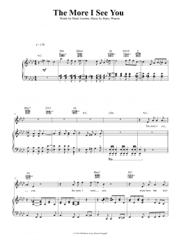 page one of The More I See You (Piano, Vocal & Guitar Chords (Right-Hand Melody))