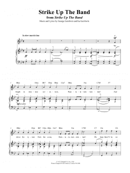 page one of Strike Up The Band (Piano, Vocal & Guitar Chords (Right-Hand Melody))