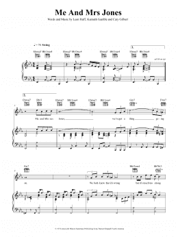 page one of Me And Mrs Jones (Piano, Vocal & Guitar Chords (Right-Hand Melody))
