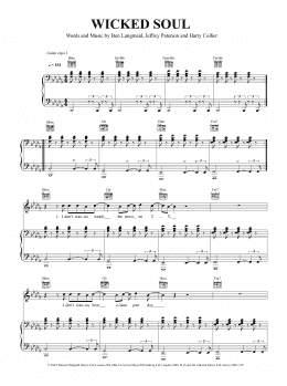 page one of Wicked Soul (Piano, Vocal & Guitar Chords (Right-Hand Melody))