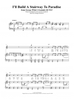page one of I'll Build A Stairway To Paradise (Piano, Vocal & Guitar Chords (Right-Hand Melody))