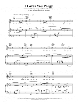 page one of I Loves You, Porgy (from Porgy And Bess) (Piano, Vocal & Guitar Chords (Right-Hand Melody))