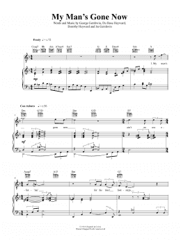 page one of My Man's Gone Now (Piano, Vocal & Guitar Chords (Right-Hand Melody))