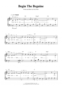 page one of Begin The Beguine (Piano Solo)
