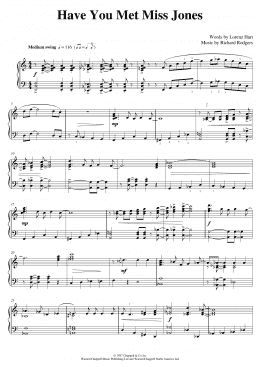 page one of Have You Met Miss Jones? (Piano Solo)