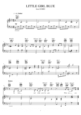 page one of Little Girl Blue (Piano, Vocal & Guitar Chords (Right-Hand Melody))