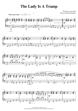 page one of The Lady Is A Tramp (arr. Pam Wedgwood) (Piano Solo)